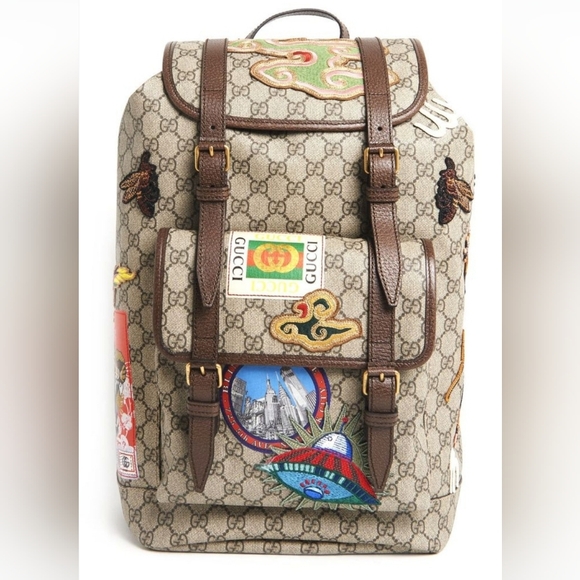 Gucci Courrier Soft GG Supreme in Brown Canvas - Picture 1 of 8